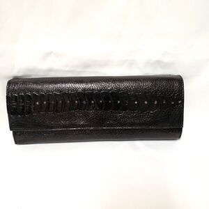 Kingsley black clutch bag